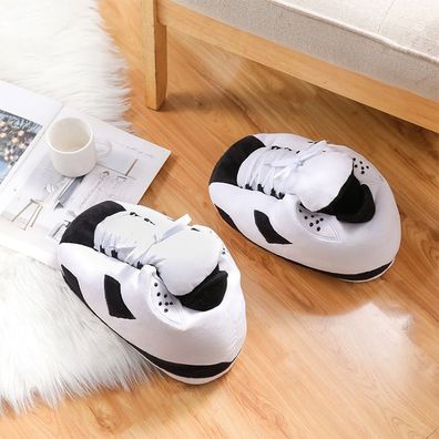 Herren Damen Plüsch Hausschuhe Warm Slippers Sliders #17 Größe 36-43
