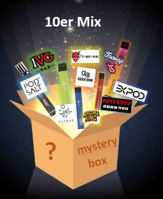 E-Shisha (Shisha to go) 10er Mix box ohne nikotin