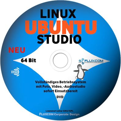 Ubuntu Studio 22.04 Multimedia Studio einfach von DVD starten oder installieren