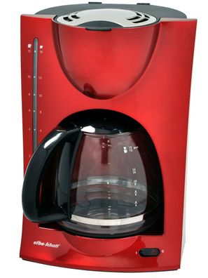 Efbe Schott KA1050 Kaffeeautomat Glaskanne Kaffeemaschine Warmplatte 900W Rot