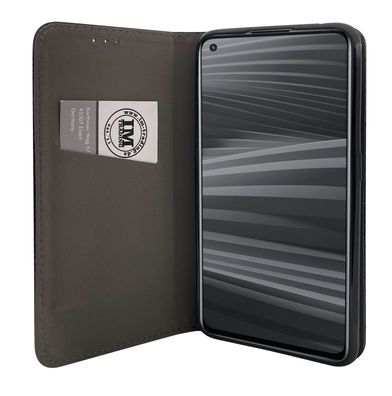 Smart Magnet Hülle Tasche für Realme GT2 5G schwarz