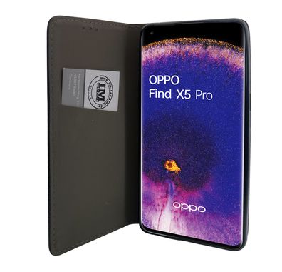 Smart Magnet Tasche kompatibel mit Oppo Find X5 Pro schwarz