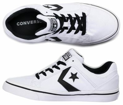 Converse 155066C EL Distrito OX Canvas Delux Schuhe Sneaker Boots 46 Black White