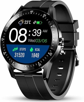 Smartwatch Herren Bluetooth Fitness Tracker Smart Armbanduhr Gokoo (Model S11]