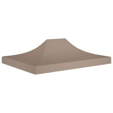 Partyzelt-Dach 4x3 m Taupe 270 g/ m²