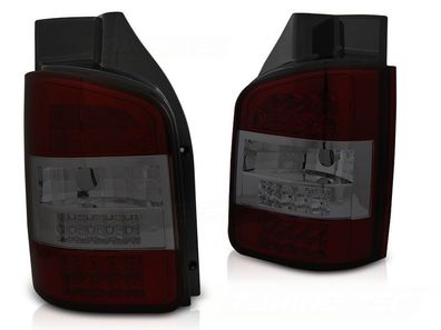 Rückleuchten LED für VW T5 10-15 Transporter RED SMOKE