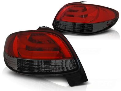 Rückleuchten Peugeot 206 10 98- ROTER RAUCH LED-STREIFEN