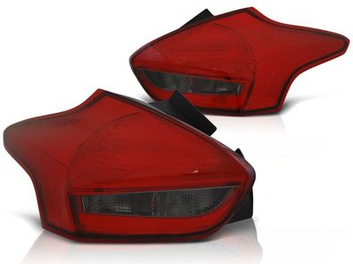 Rückleuchten Ford Focus 3 15-18 Fließheck Rot Rauch LED