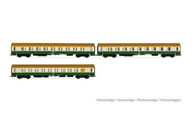 Rivarossi HR4344 3-unit pack coaches type OSShD, (A, AB, Bc) - Spur H0