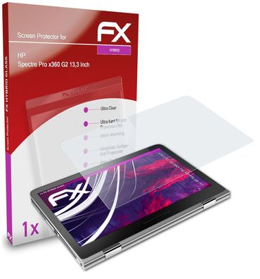 atFoliX Panzerfolie kompatibel mit HP Spectre Pro x360 G2 13,3 Inch Glasfolie