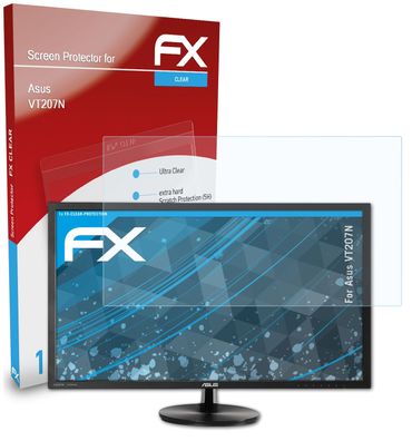 atFoliX Schutzfolie kompatibel mit Asus VT207N Displayschutzfolie klar
