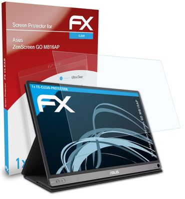 atFoliX Schutzfolie kompatibel mit Asus ZenScreen GO MB16AP Displayschutzfolie klar