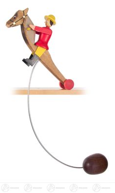 Spielzeug Schaukel-Clown Akrobat mit Teller  H=ca 17 cm NEU Erzgebirge Wippfigur 