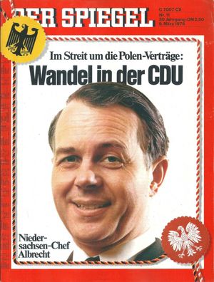Der Spiegel Nr. 11 / 1976 Im Streit um die Polen-Verträge: Wandel in der CDU