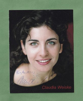 Claudia Weiske ( deutsche Schauspielerin) - persönlich signiert