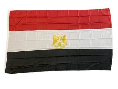 XXL Flagge Ägypten 250 x 150 cm Fahne mit 3 Ösen 100g/ m² Stoffgewicht