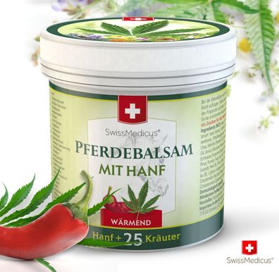Swissmedicus Pferdebalsam mit Hanf wärmend 250 ml, , Original Schweizer Rezept