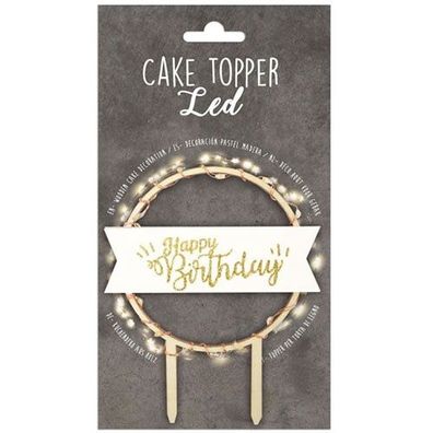 Cake Topper LED Happy Birthday