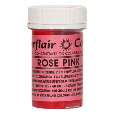 Speisefarben-Paste Sugarflair - Rose Pink 25g