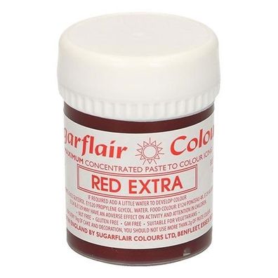 Speisefarben-Paste Sugarflair Rot Extra - Red Extra