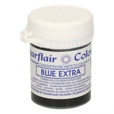 Speisefarben-Paste Sugarflair Blau Extra - Blue Extra