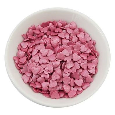 Streudeko Zuckerherzen - Hot Pink 150g
