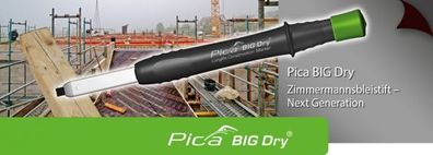 1 x Pica Big Dry 6060 u 12 x Minen 6045 FOR All Zimmermannsbleistift Tischler Marker