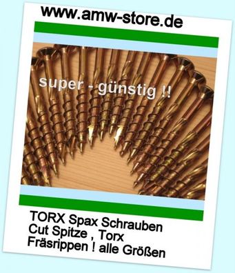 Spax Schrauben Torx blank vz. 3,5x16 wie ABC Würth Nögel Dresselhaus BTI Seraflecto