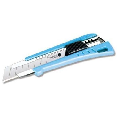 Tajima Innenausbau Cuttermesser extra Starke Klinge Metall 22mm, blau LC620 Messer C