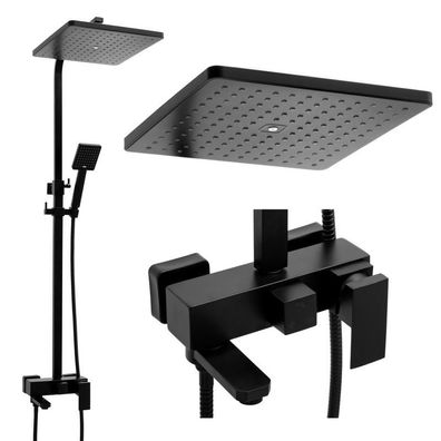 Duschpaneel - mit Brausebatterie - und Regenbrause 30 cm