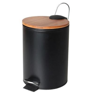Badezimmer-Mülleimer 3L mit Bambusdeckel