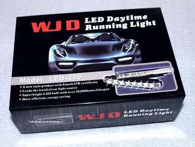 WJD Auto LED Zusatz Tagfahrlicht 8x super hellen Xenon Weiß LED R87 Zulassung
