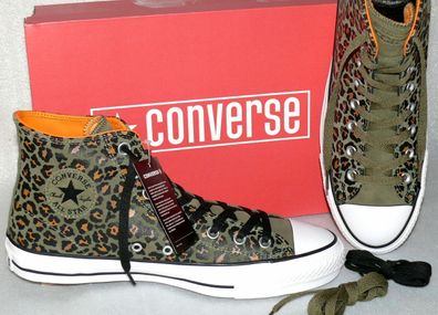 Converse 163250C CTAS PRO Hi Wild Leder Schuhe Sneaker Boots 44 46,5 Green Black