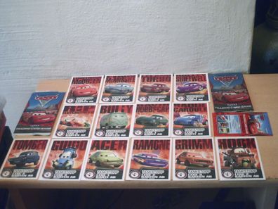 14 Tankstoppkarten rot aus der Serie Cars 2 von Topps