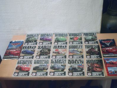 15 Tankstoppsammelkarten silber aus der Serie Cars 2 von Topps