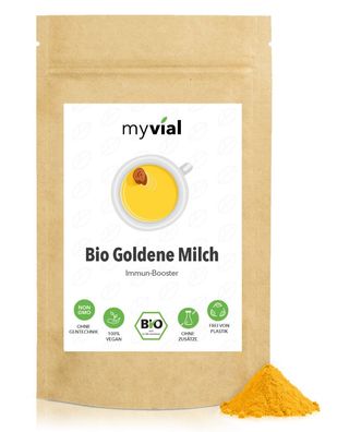 myvial® Bio Goldene Milch Gewürzmischung 100g vegan ohne Zusätze plastikfrei verpackt
