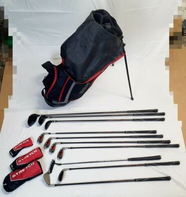 Wilson Komplettes Starter-Set, 10 Golfschläger mit Tasche, Herren, Stretch XL, S