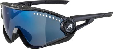 Alpina Sonnenbrille 5W1NG CM+ Rahmen black blur Glas blue mirror