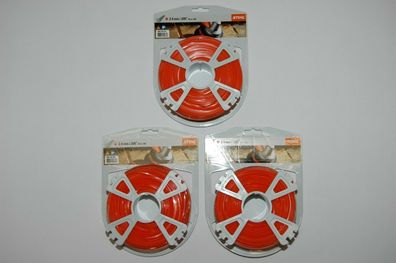 2641 Original Stihl Mähfaden 2,4 mm 3x Rolle mit 86 m eckig NEU