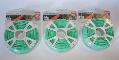 2337 Original Stihl Mähfaden 2,0 mm 3x Rolle mit je 123 m rund