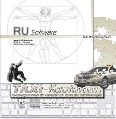 TAXI-Kaufmann Rechnung Angebot Software, Fahrerabrechnung, Mahnwesen, GoBD DSGVO