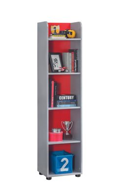 Cilek Pitstop Bücherregal in Rot kombinierbar