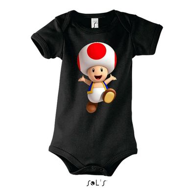 Blondie & Brownie Baby Fun Strampler Body Shirt Toad Super Mario Yoshi Mushroom