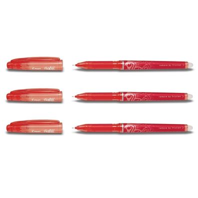 Pilot FriXion Point 0.5 Tintenroller rot - 3er-Set