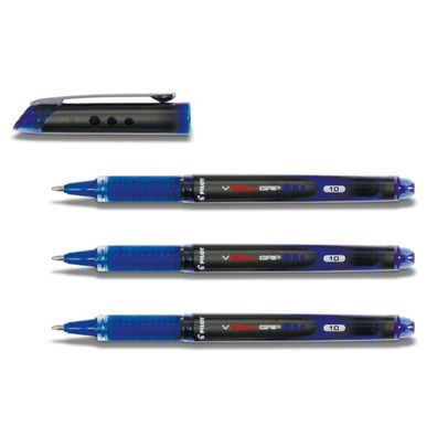 Pilot V Ball Grip 10 blau - 3er-Set