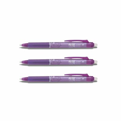 Pilot Frixion Clicker 0.5 Tintenroller violett 3er-Set