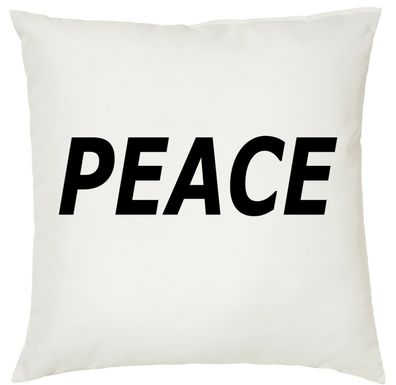 Blondie & Brownie Couch Bett Kissen Füllung Frieden Peace No War Ukraine Freedom