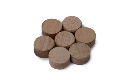 WoodMind | Querholzplättchen Buche Sortiment | Konusplättchen Buche Abdeckscheiben