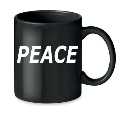 Blondie & Brownie Fun Büro Kaffee Tasse Tee Becher Frieden Peace No War Ukraine
