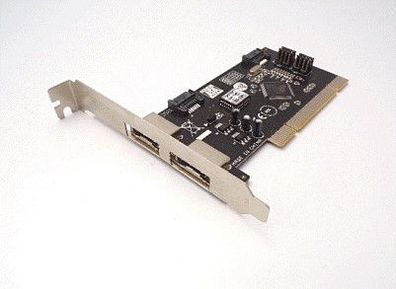 Silicon Image PCI Schnittstellenkarte SATA 2fach PC Raid Controller Karte intern